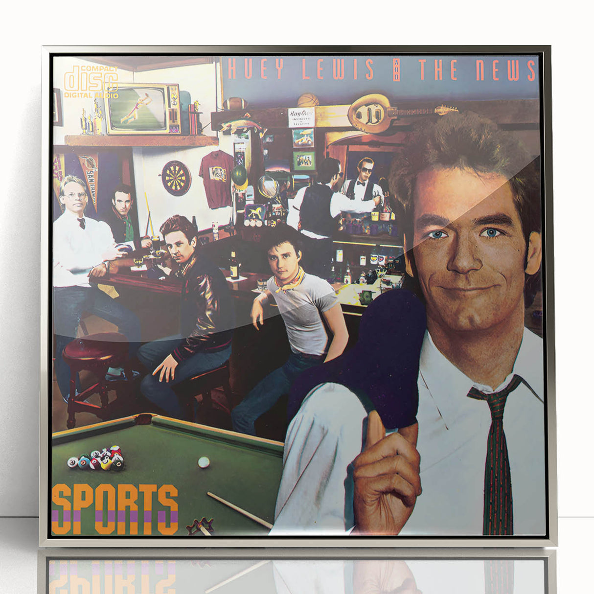 Retro Huey Lewis Sports Poster - Vintage Prints for Wall Art