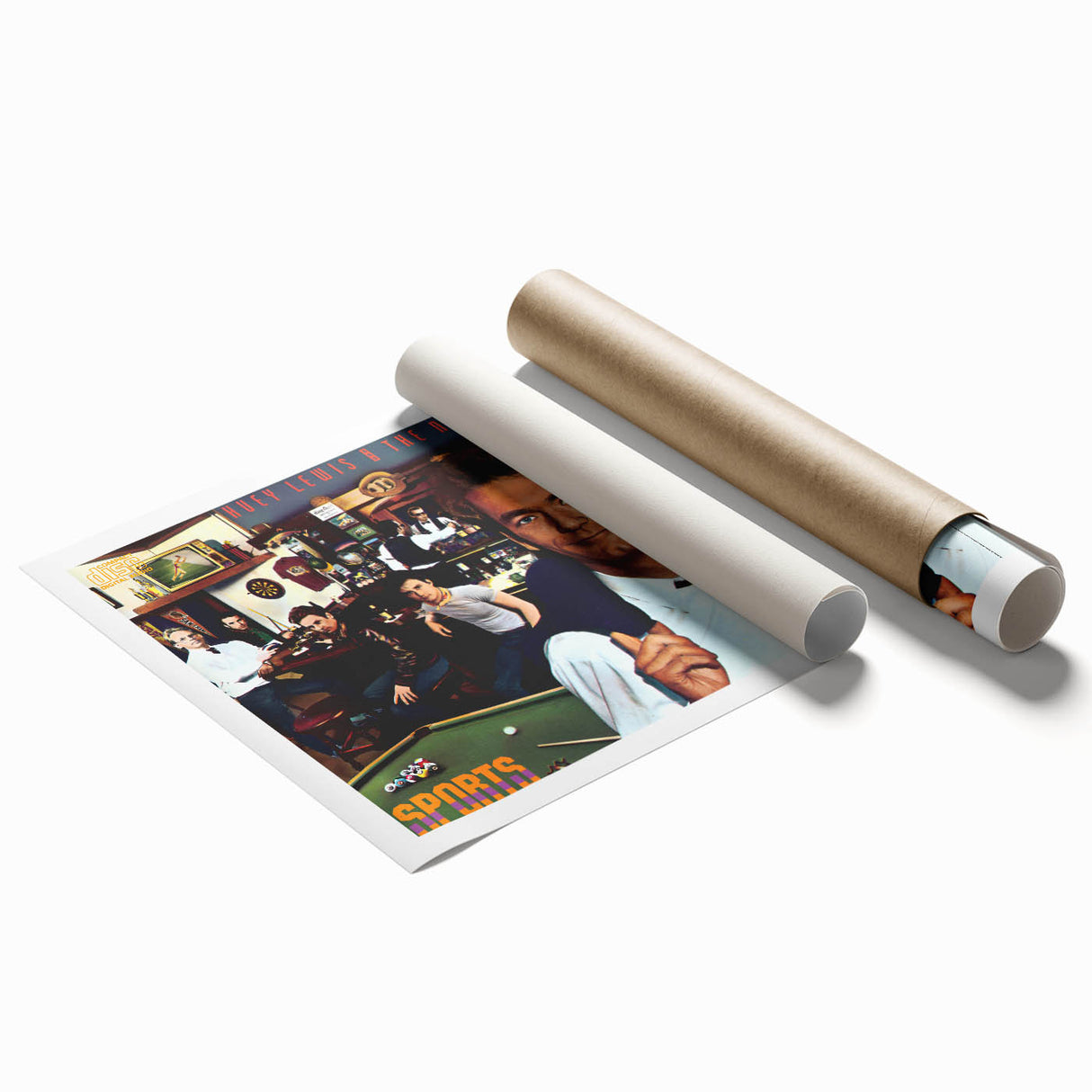 Retro Huey Lewis Sports Poster - Vintage Prints for Wall Art
