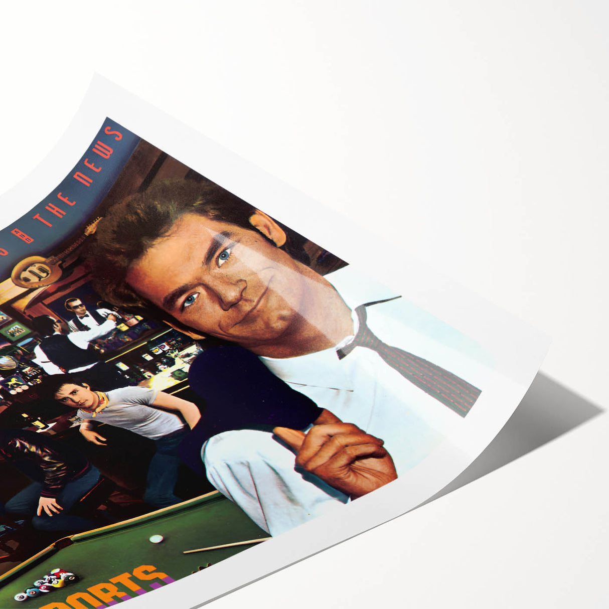 Retro Huey Lewis Sports Poster - Vintage Prints for Wall Art