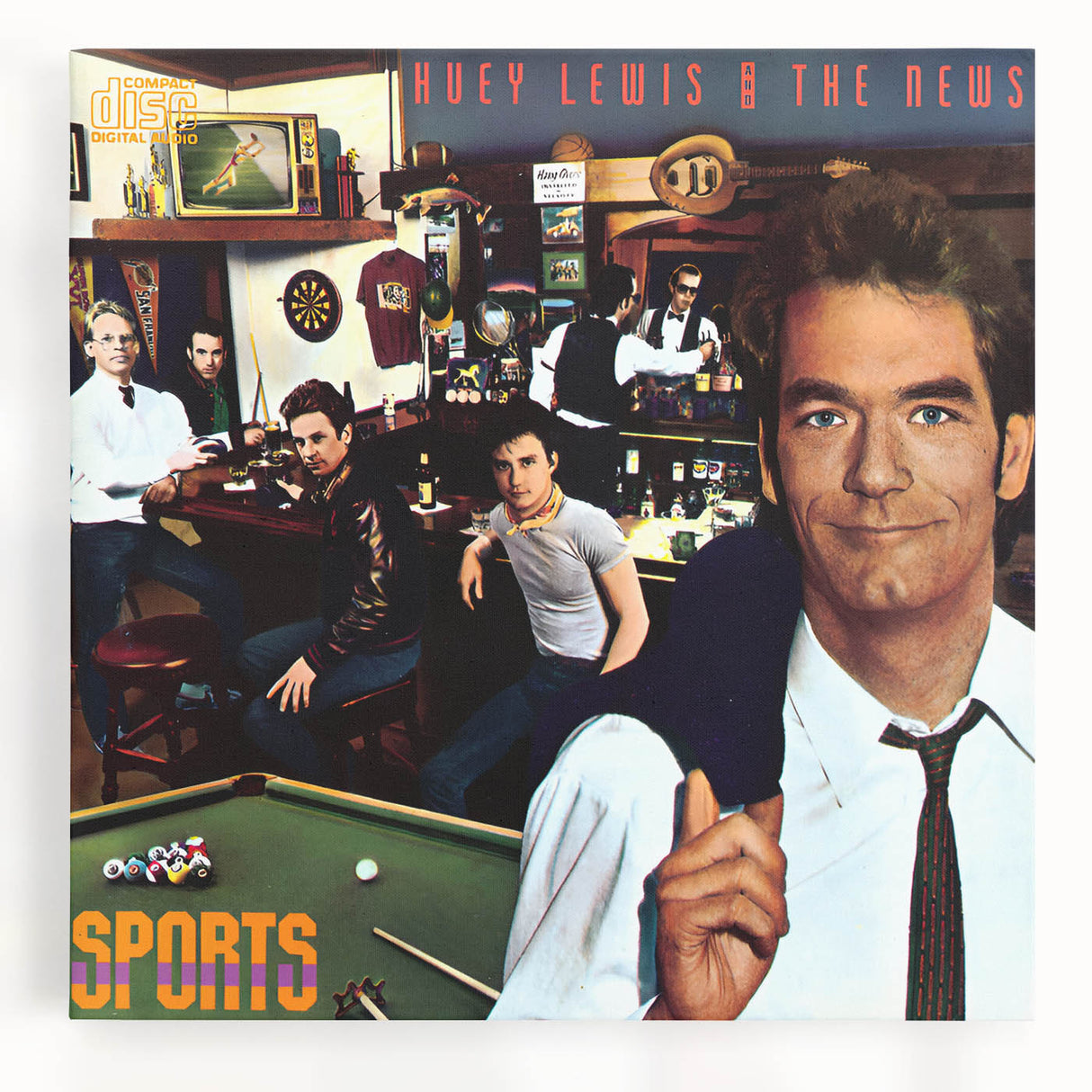 Retro Huey Lewis Sports Poster - Vintage Prints for Wall Art