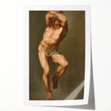 Renaissance Art Prints - Figure Study After Michelangelo’s Last Judgment