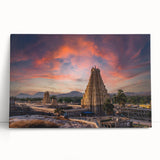 Black and white stretched canvas of Indian scenery, ideal for kitchen wall art or bedroom ambiance.