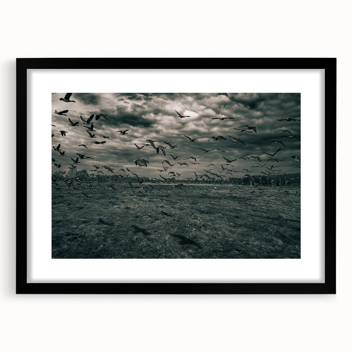 Extra large framed abstract art print featuring a colorful, textured depiction of a European scenery.