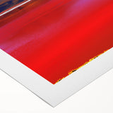 Art deco poster of a Bolivian landscape in muted earth tones on rolled canvas, suitable for dining room decor.