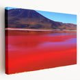 Large art featuring a scenic view of Bolivia with vibrant green and blue tones on stretched canvas.