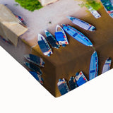 Large art featuring a black and white landscape painting of a Brazilian scenery on stretched canvas.