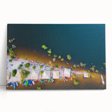 Black and white photograph of a Brazilian landscape on a large stretched canvas, ideal for kitchen wall art.