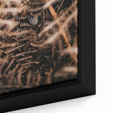 Framed canvas featuring a black textured tree with colorful autumn leaves, ideal for large living room walls.