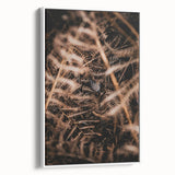 Vintage poster art of a fall scene on framed canvas, with vibrant orange and yellow tones, ideal for living room decor.