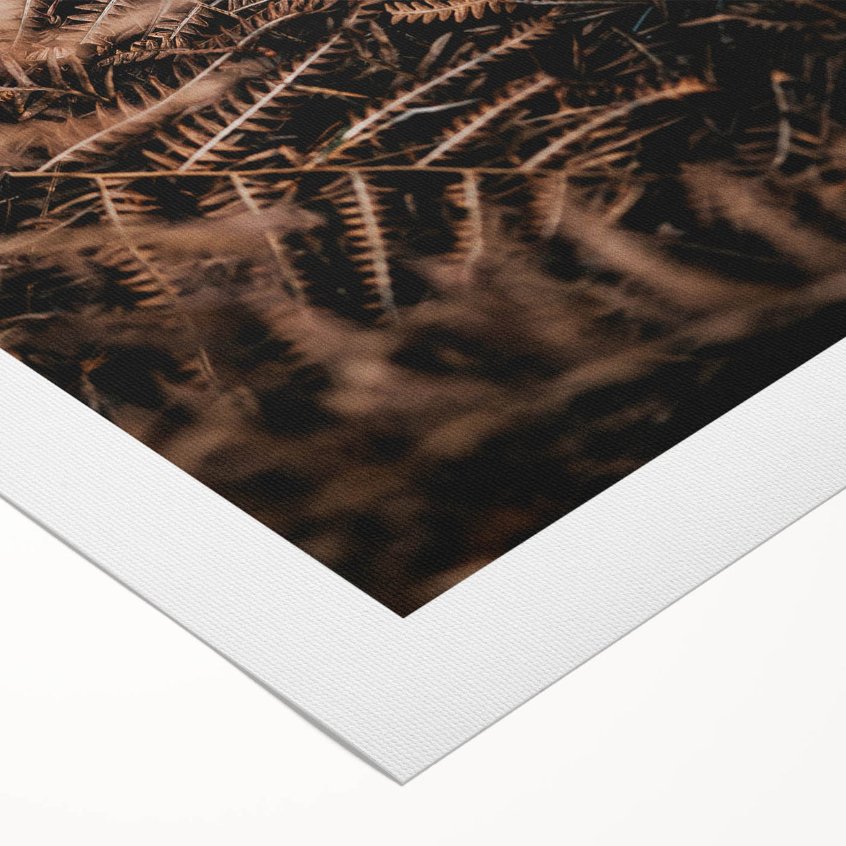 Art deco poster featuring a stylized fall landscape on rolled canvas, suitable for dining room decor.