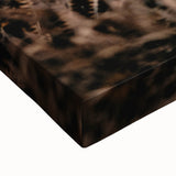 Black and white landscape art painting on stretched canvas depicting a serene fall scene, ideal for bedroom wall art.