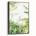 Black and white framed canvas depicting a vintage-style landscape, ideal for bedroom decor.