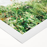 Art deco poster featuring a spring-themed landscape in soft pastel colors, ideal for dining room wall art.