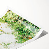 Extra large wall art featuring line art flowers in black on a white background, ideal for large living room wall decor.