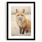 Extra large abstract art print featuring textured swirls in vibrant winter hues on a black framed canvas.