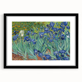 Extra large, textured abstract art print featuring vibrant, colorful swirls on a framed black canvas.