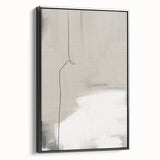 Abstract minimalist wall art featuring a framed black canvas with a sleek side view, perfect for contemporary home decor, enhancing modern aesthetics.