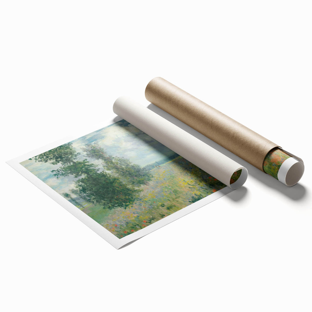 Impressionist Wall Art – Tranquil Sunrise Over Rolling Hills