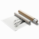 Modern Wall Art - Minimalist Dove Illustration | Elegant Black & White Art