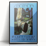 Santana 1970s Concert Poster - Grand Funk Railroad, Winterland