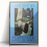 Santana 1970s Concert Poster - Grand Funk Railroad, Winterland