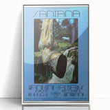 Santana 1970s Concert Poster - Grand Funk Railroad, Winterland