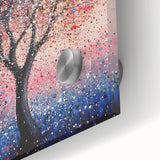 Blossoming Pink Tree Wall Art – Modern Canvas & Framed Print