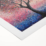 Blossoming Pink Tree Wall Art – Modern Canvas & Framed Print