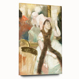 Edgar Degas Figurative Wall Art - Portrait after a Costume Ball