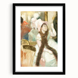 Edgar Degas Figurative Wall Art - Portrait after a Costume Ball