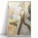 Edgar Degas Figurative Wall Art - Portrait after a Costume Ball