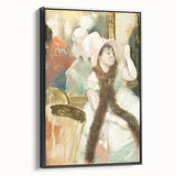 Edgar Degas Figurative Wall Art - Portrait after a Costume Ball