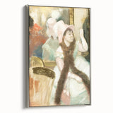 Edgar Degas Figurative Wall Art - Portrait after a Costume Ball