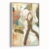 Edgar Degas Figurative Wall Art - Portrait after a Costume Ball
