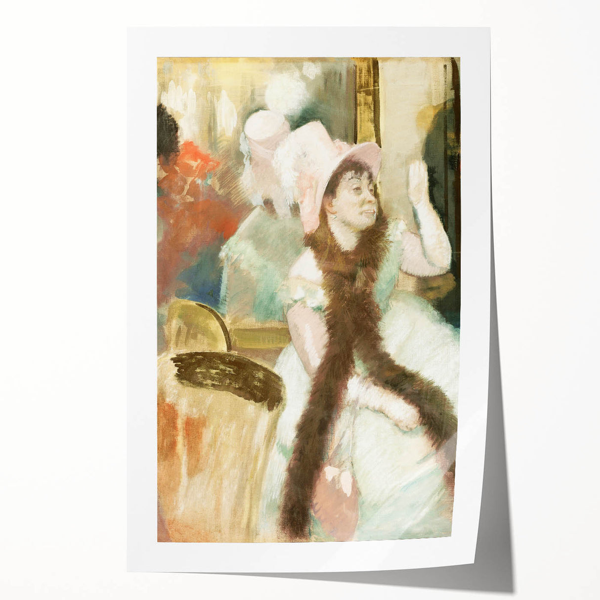 Edgar Degas Figurative Wall Art - Portrait after a Costume Ball