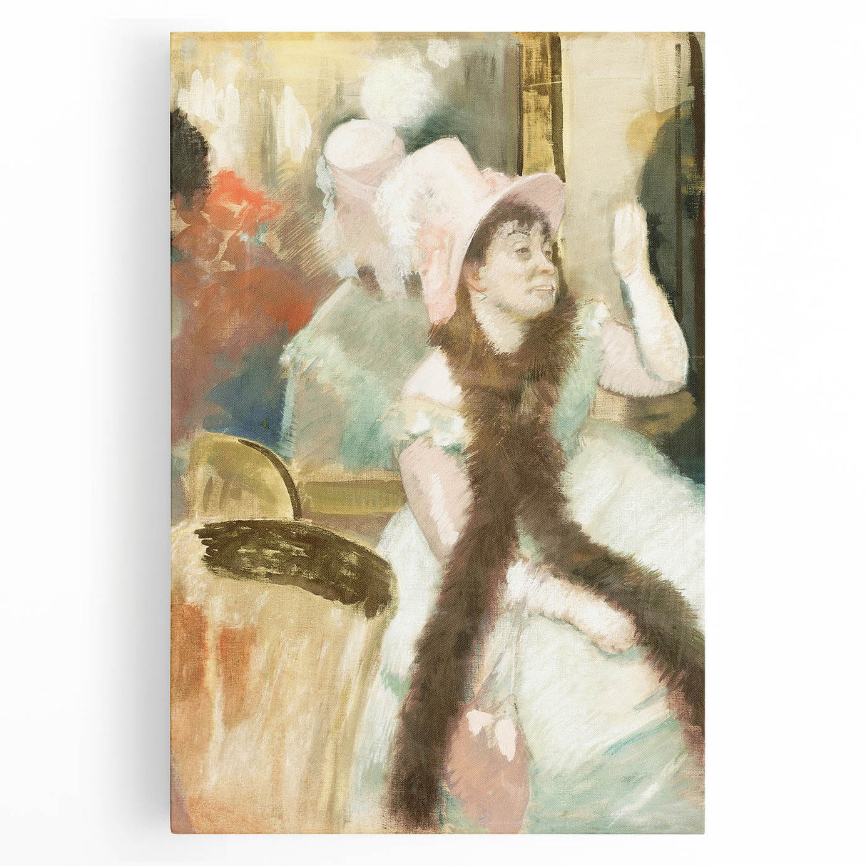 Edgar Degas Figurative Wall Art - Portrait after a Costume Ball