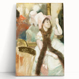 Edgar Degas Figurative Wall Art - Portrait after a Costume Ball