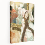 Edgar Degas Figurative Wall Art - Portrait after a Costume Ball