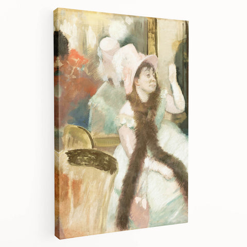 Edgar Degas Figurative Wall Art - Portrait after a Costume Ball