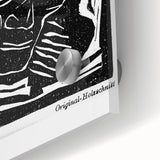 Vintage Expressionist Wall Art - Egon Schiele's Bold Woodcut Print