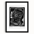 Vintage Expressionist Wall Art - Egon Schiele's Bold Woodcut Print