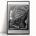 Vintage Expressionist Wall Art - Egon Schiele's Bold Woodcut Print
