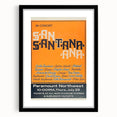 Santana 1970s Concert Poster - Paramount Northwest