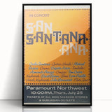 Santana 1970s Concert Poster - Paramount Northwest