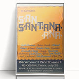 Santana 1970s Concert Poster - Paramount Northwest