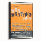 Santana 1970s Concert Poster - Paramount Northwest
