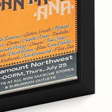 Santana 1970s Concert Poster - Paramount Northwest