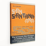 Santana 1970s Concert Poster - Paramount Northwest