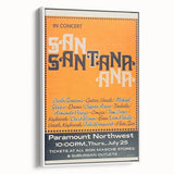 Santana 1970s Concert Poster - Paramount Northwest