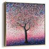 Pink Blossom Tree Wall Art – Modern Canvas & Framed Print